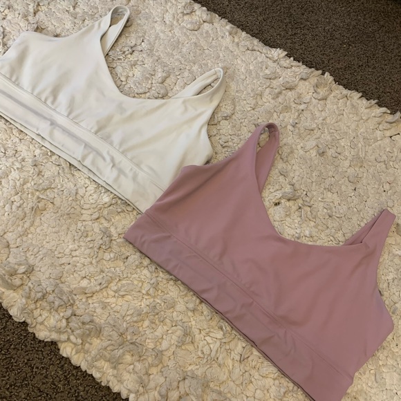 Savvi Lifestyle Co Tundra Sports Bra Light Purple & Cream White 2XL fits like XL - Picture 2 of 7